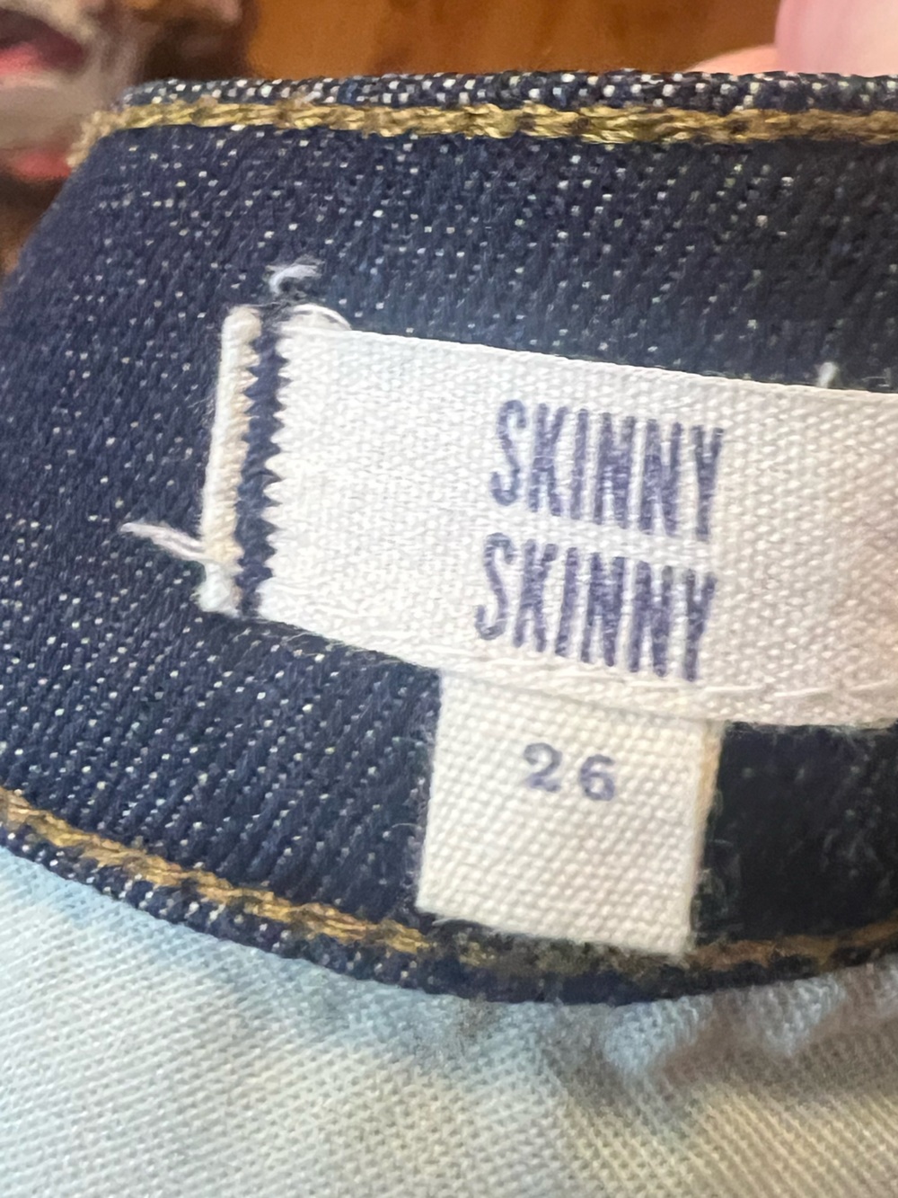 #240 Madewell Skinny Skinny Jeans Size 26 Dark Wash Mid Rise Stretch Denim EUC - Picture 3 of 5